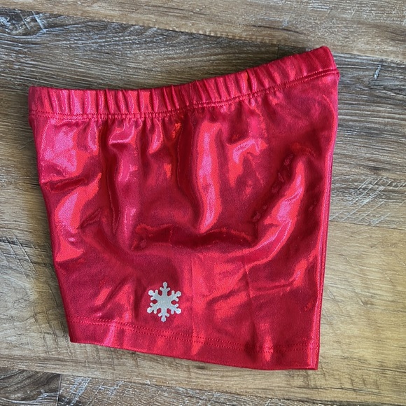 Mystique Red Gymnastics Shorts size Adult XS - Picture 2 of 5